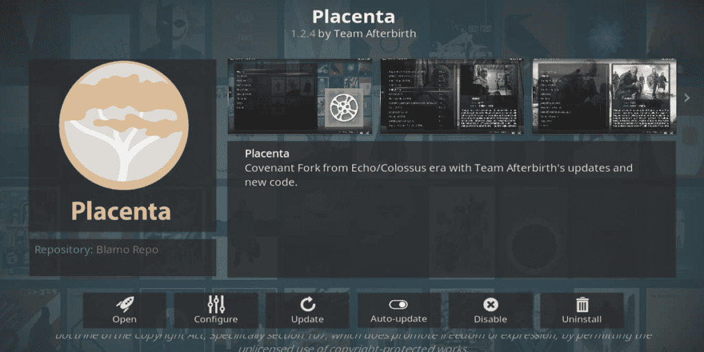 Kodi Addon Placenta Installation Guide