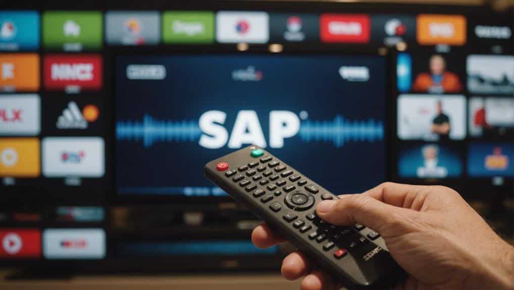 disabling sap on television