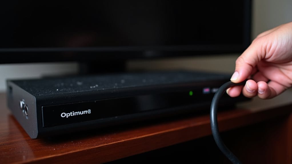 troubleshooting optimum cable box