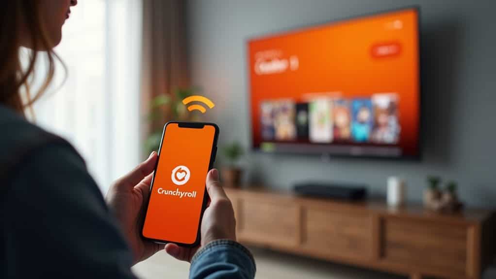 casting crunchyroll to tv