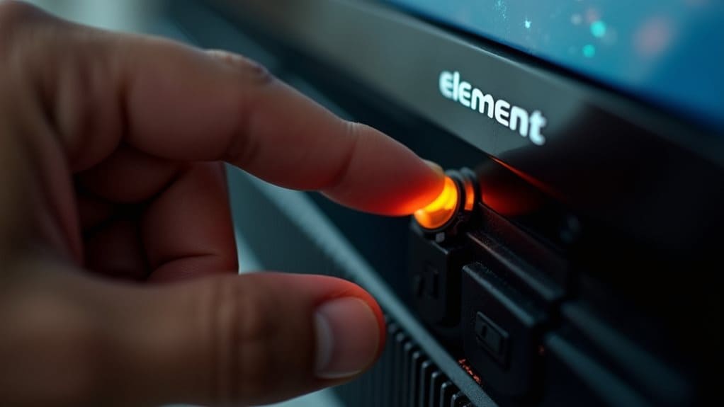reset element tv manually