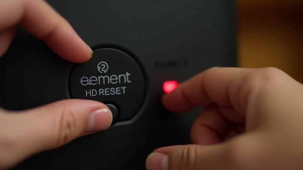 resetting an element tv