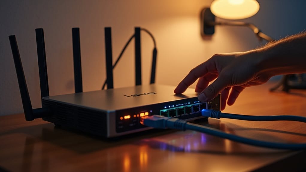 restart modem and router