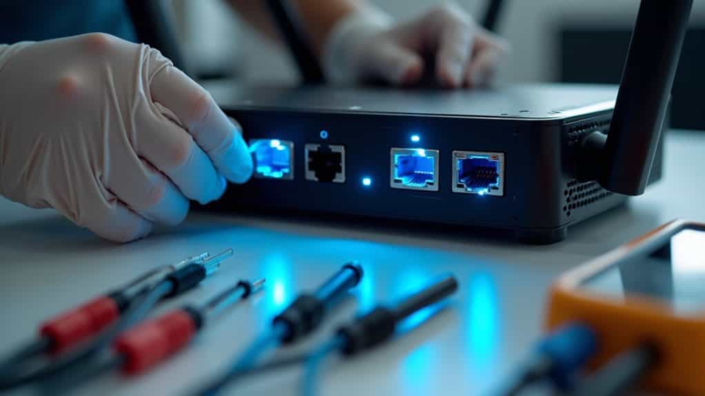 inspect cables and ports