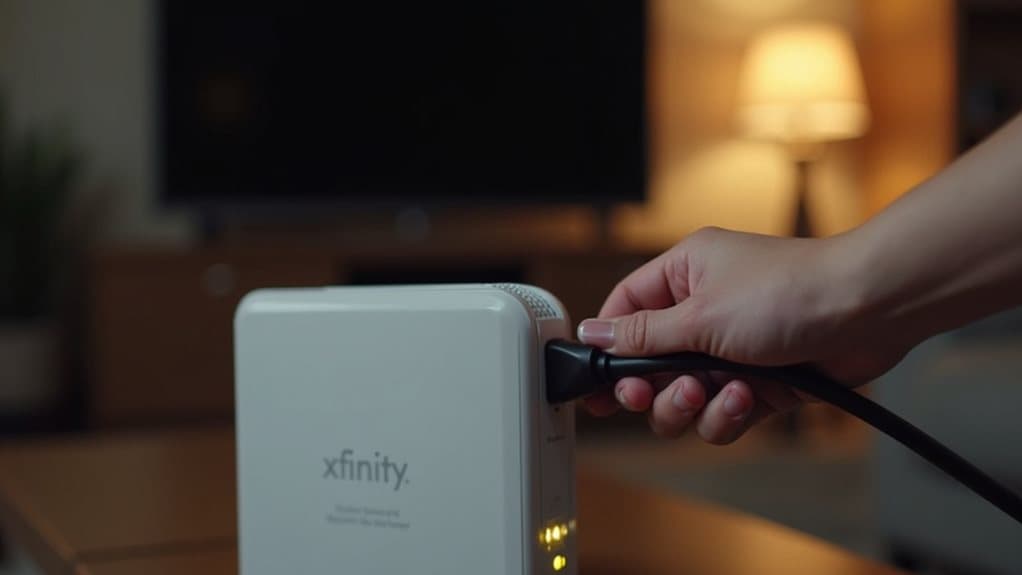 restart xfinity equipment and network