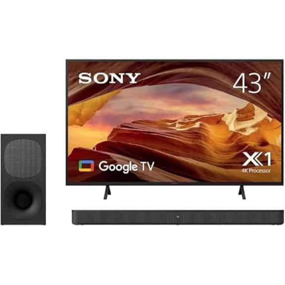 Sony Bravia 43-Inch X77L LED 4K Smart TV with HT-S400 Soundbar