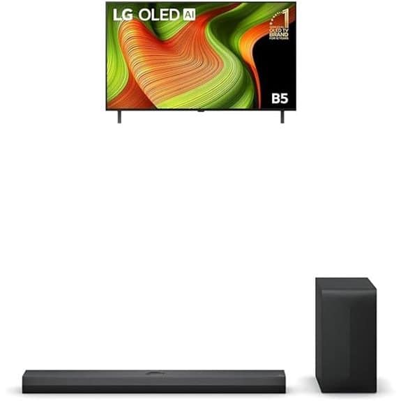 LG 48 OLED B5 AI UHD 4K Smart TV (OLED48B5PSA) with S70TY Soundbar