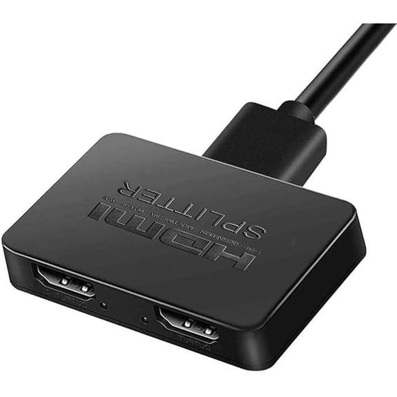 HDMI Splitter 1x2 4K for Dual Monitors