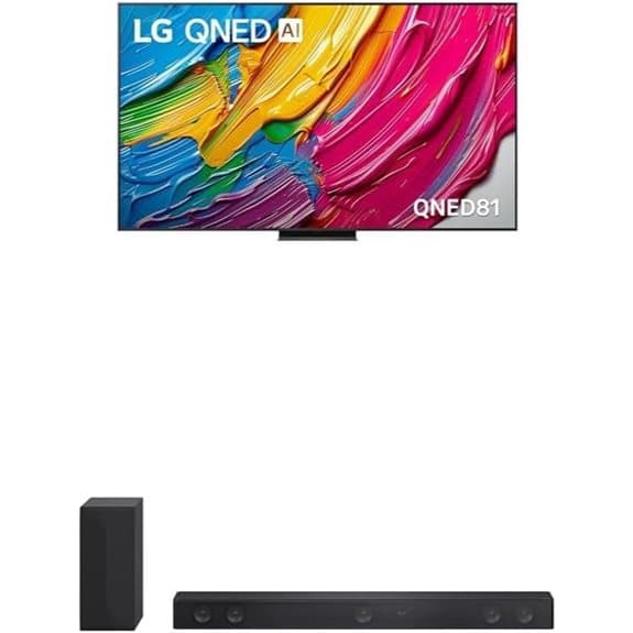 LG 86 QNED81A AI LED UHD 4K Smart TV (86QNED81ASA) with SH7Q Soundbar
