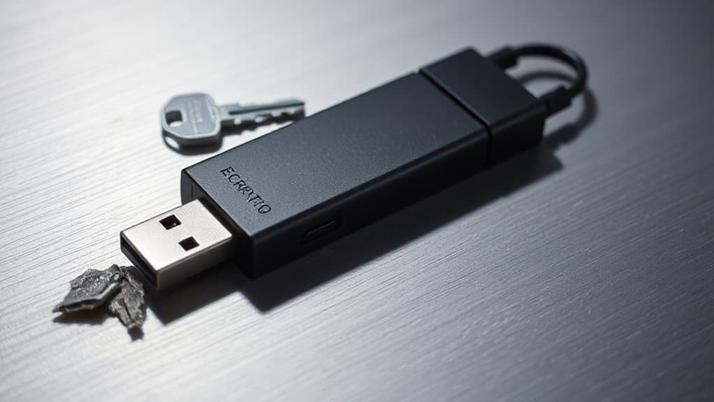 hardware encrypted tamper resistant auto locking