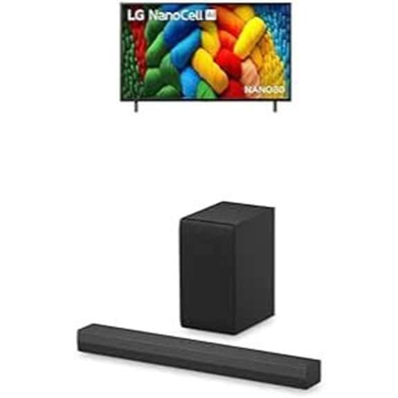 LG 43 NANO80A AI LED UHD 4K Smart TV (43NANO80ASA) with S40T Soundbar