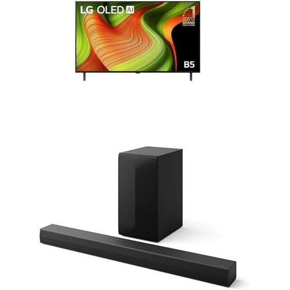 LG 48 OLED B5 AI UHD 4K Smart TV (OLED48B5PSA) with S60T Soundbar