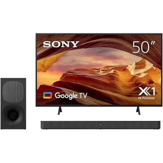 Sony Bravia 50-Inch X77L LED 4K Smart TV with HT-S400 Soundbar