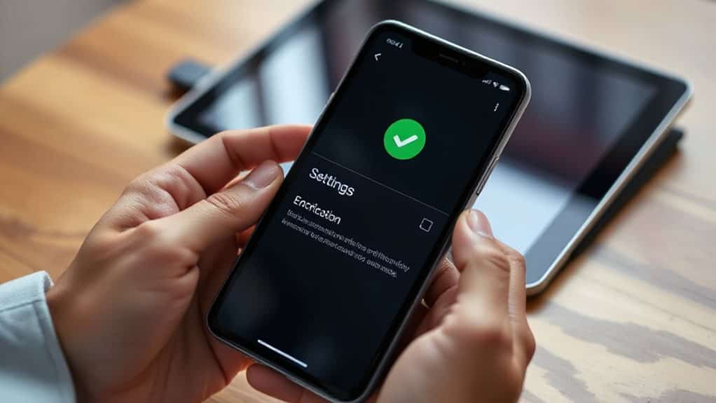 verify device encryption status