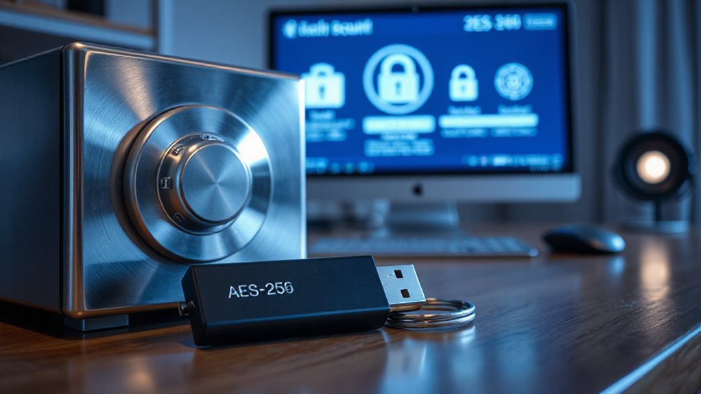 aes 256 2fa hardware keys