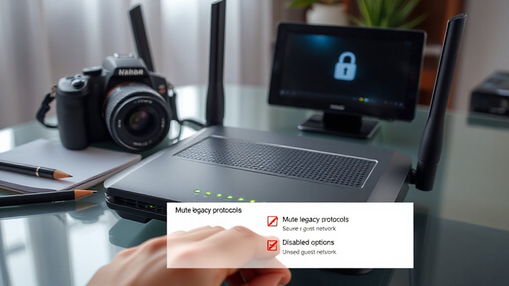 disable old wi fi isolate legacy devices