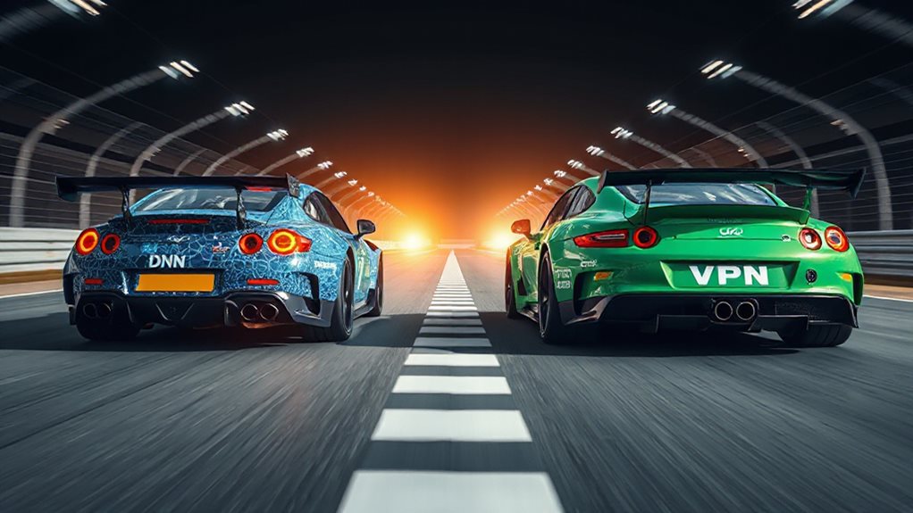 dns versus vpn speed