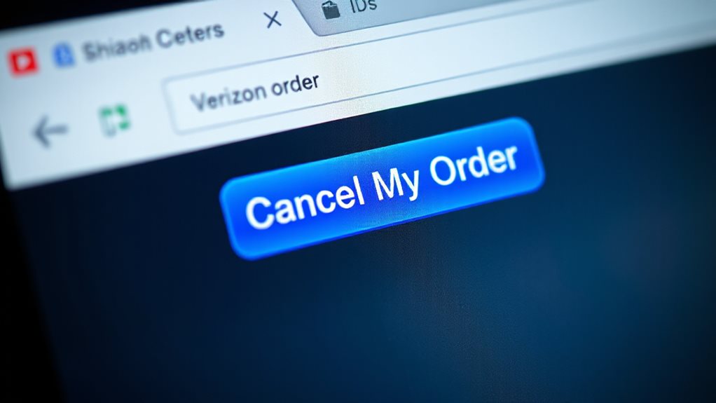 cancel verizon order online instantly