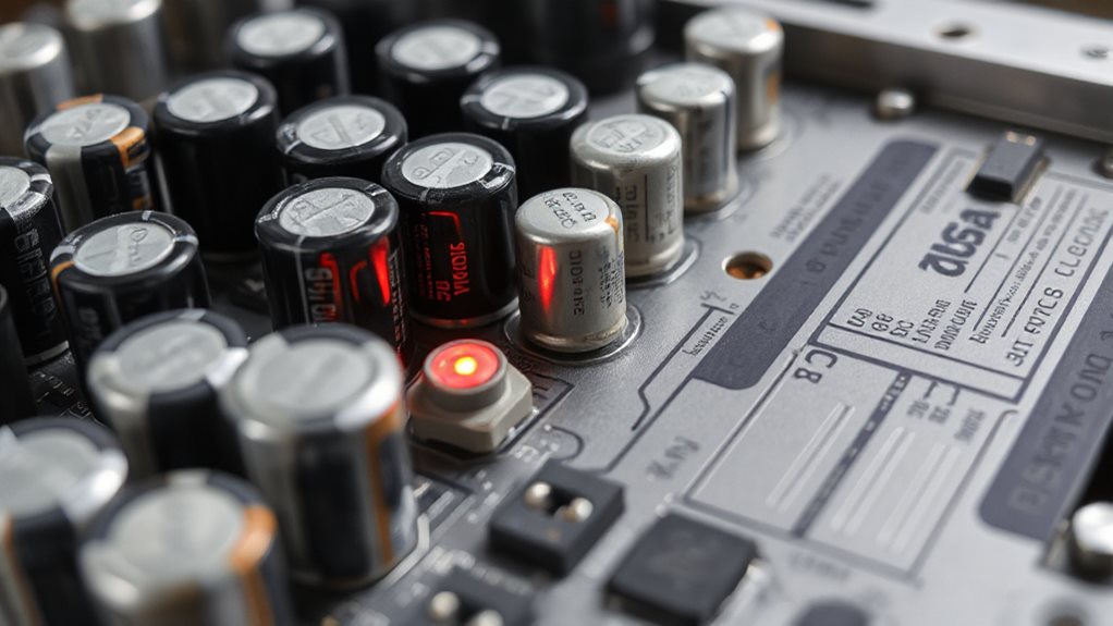 check internal power capacitors