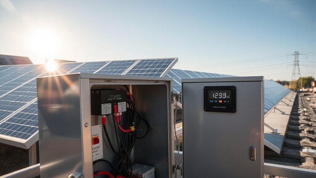 check solar charge connections