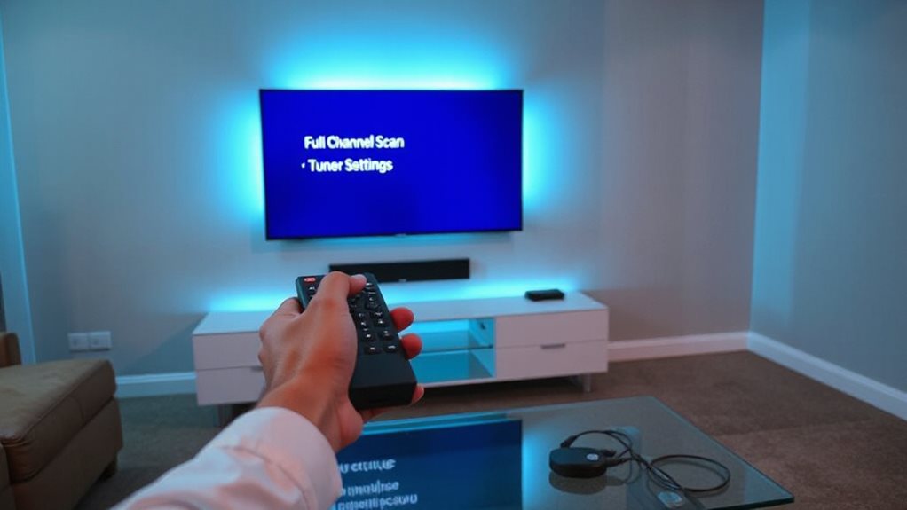 full tv antenna auto scan