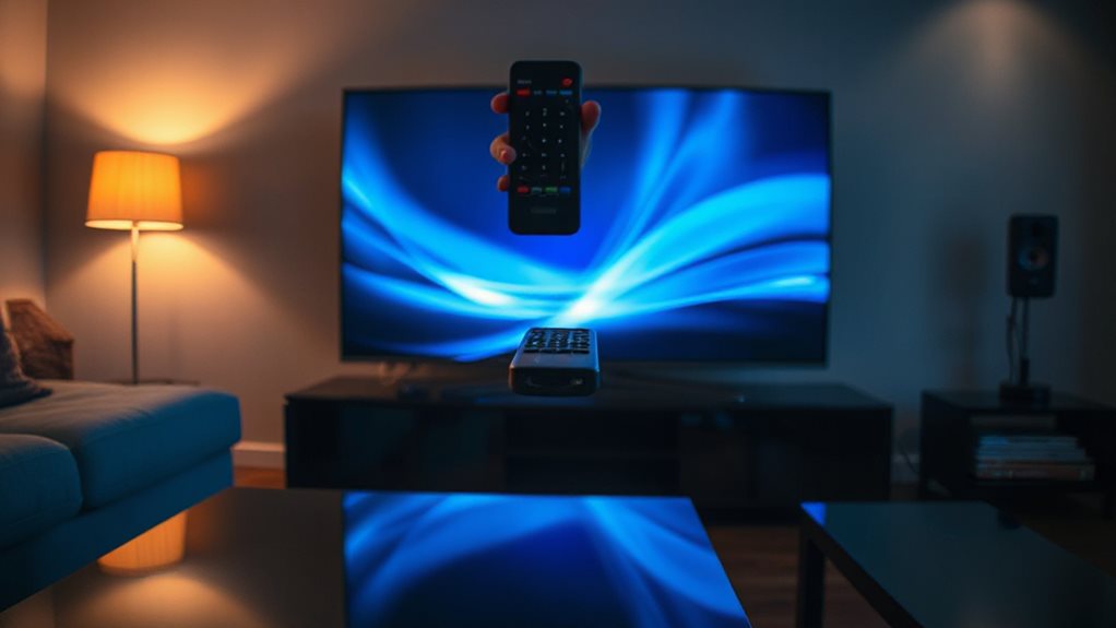 remote ir power on interference