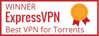 Winner ExpressVPN Best VPN for Torrents badge