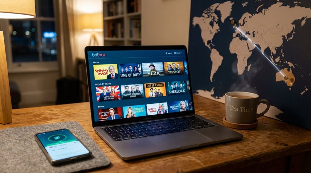 access britbox australia securely