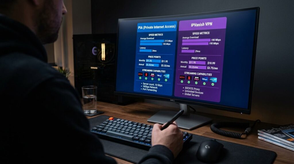 vpn comparison speed price
