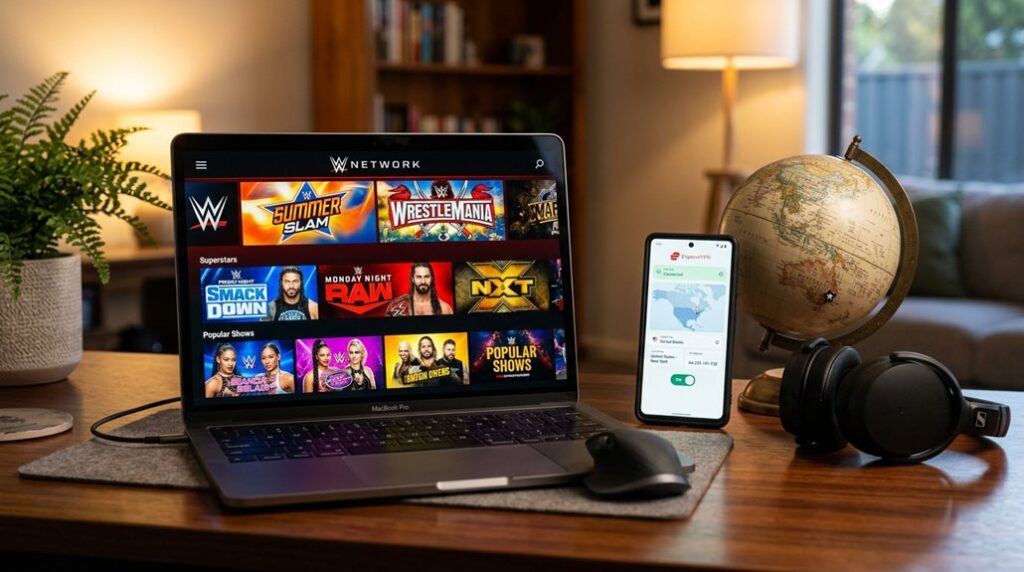 watch wwe network abroad