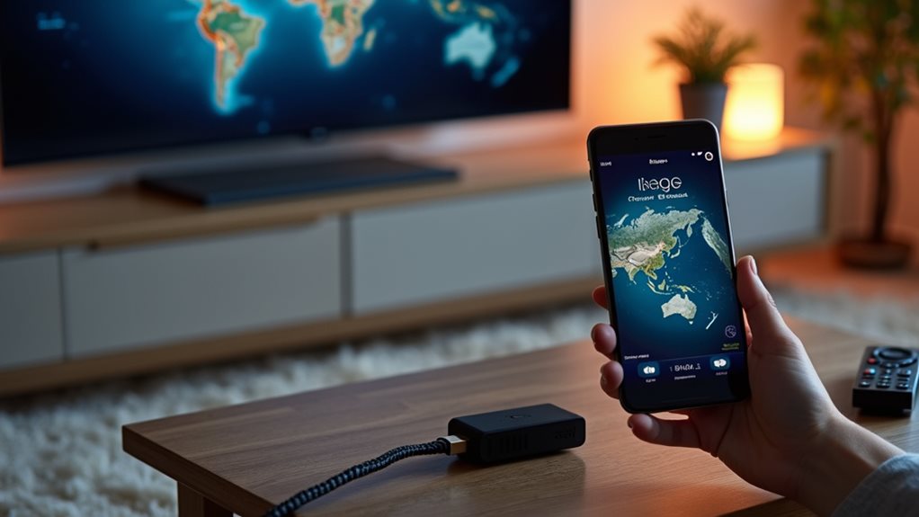 device setup for overseas streaming